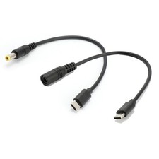 DIANN 2pcs DC 5.5mm x 2.5mm to USB C Power Cord 5V 5A 15 centimeters picture
