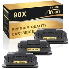 3PK CE390X Toner Compatible With HP 90X LaserJet Enterprise M4555 MFP M602 M603 picture