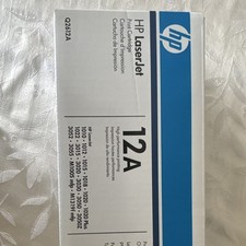 HP 12A Black Genuine Toner Cartridge Q2612A for LaserJet 1010 1012 1020 picture