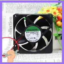 SUNON KD1208PTS1 2pcs 12V 2.6W 2Wire Cooling fan 8cm 8025 80x80x25mm 8cm 37CFM picture