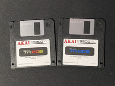 TR-808 & TR-909 Sounds for Akai S3000 Series Drum Kit Sample Pack Floppy Disk picture