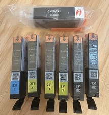 Cannon ChromaLife 100+ Ink Carts (1) 251 C (3) 251 Y (2) 251 BK (1) C-250XL Blac picture