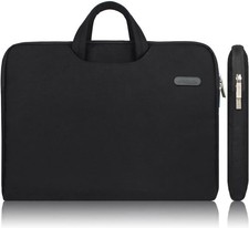 Water-Resistant Canvas Fabric Laptop Sleeve with Handle & Zipper for 13 13.3 14 picture