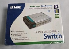 New Sealed D-Link DSS-5+ Plug & Play Switching 5 Port 10/100MBPS EtherNetwork picture