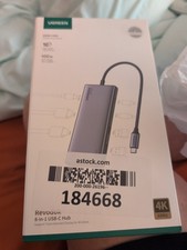UGREEN Revodok 8 In 1 USB-C Hub - HDMI, VGA, USB-A, USB-C PD, Fast Charge, 100Gb picture