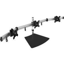 SIIG Premium Aluminum Freestanding Triple Monitor Desk Stand CE-MT2111-S1 picture