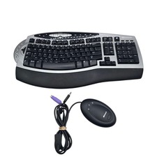 Microsoft Wireless Comfort Keyboard 1.0A Desktop W/Reciever PS2 USB Vintage Work picture