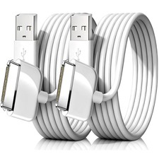 Azosowo 2-Pack 3.3ft/1m 30 Pin USB Charger Cable 30 - White  picture