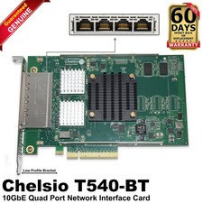 Dell Chelsio T540-BT 4-Port 10GbE RJ45 PCIe Network Adapter JR4D7 2RGPF picture