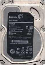 ST3000DM001 P/N: 1CH166-046 F/W: AP18 WU W1F5 APPLE 655-1726C Seagate 3TB picture