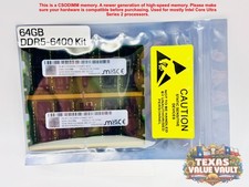 Micron 64GB (2x32GB) 2Rx8 (PC5-51200) DDR5-6400MHz CSODIMM RAM Laptop Memory picture