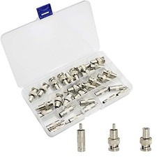 BNC to RCA Adapter Kit, 30-Piece BNC to RCA Male Female Coaxial Connector picture