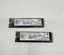 LOT OF 2 MICRON MTFDDAV256TBN-1AR1ZABDA M.2 1100 256GB SATA SSDs picture