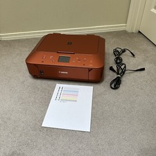 RARE CANON BURNT ORANGE PIXMA MG6620 WIRELESS COLOR- Print, Scan, Copy TESTED picture