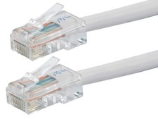Monoprice Cat6 Ethernet Patch Cable - 10ft - White, RJ45, 550Mhz, UTP, 24AWG picture