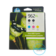 GENUINE 5-PACK HP 962XL BLACK & COLOR INK OFFICEJET PRO 9020 SEALED Box 2027 picture