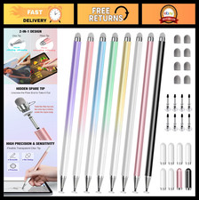 2-in-1 Stylus Pens for Touchscreens, Fine Disc Tip, Compatible with Tablets, iPh picture
