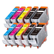 10PK Combo Printer Ink chipped for Canon PGI-5BK CLI-8 MP500 MP530 MP600 MP610 picture