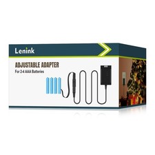 Lenink Adjustable AC Power Supply Adapter for AAA Batteries, 3V to 6V, Black  picture