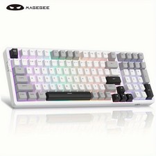 MageGee LIGHT100 Wireless Creamy Keyboard, 96% Gasket Hot Swappable  picture