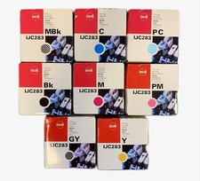 8 x Genuine Ink Océ Oce CS-2344 / IJC-283 MBK BK GY c M Y LC LM Ink Cartridge picture
