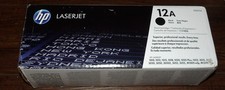 Genuine HP 12A Q2612A Black Toner Cartridge New In Box picture