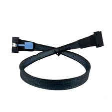 MCIO 8i to SlimSAS LP (Low Profile) PCIe 4.0 Cable, 74Pin black picture
