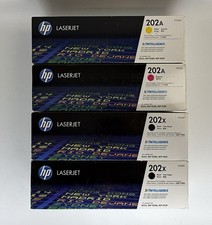 2 HP 202X Black CF500X + HP 202A Magenta And Yellow Genuine Toner Lot of 4 picture