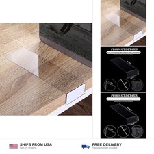 Containlol 15 Pack Clear Shelf Label Holders, Moveable Tags, 2 x 1 Inch picture