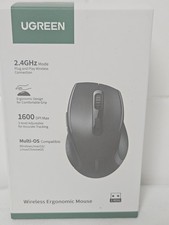 UGREEN M511 Wireless Ergonomic Mouse 2.4GHz 1600 DPI 6-Button USB Black picture