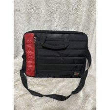 SwissGear Laptop Bag w/ Shoulder Strap Black Red mens career work travel  picture