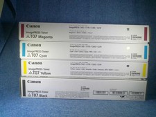 Genuine Canon T07 Toner Set - Yellow, Cyan, Magenta, Black -  - NEW picture