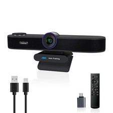 TONGVEO 3-in-1 4K Webcam with Microphones and Speaker, AI Auto-Tracking 5X... picture