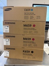 Lot of 4  GENUINE SAMSUNG CLT-659S 1-CYAN-1 MAGENTA 1-Black SEALED BOXES picture