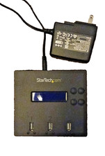 StarTech USBDUP12 1 to 2 Standalone USB Duplicator Eraser Flash Thumb Drive BLK picture