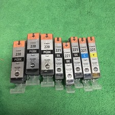Lot Of 8 Genuine OEM Canon PGI-220 CLI-221  Ink Cartridges picture