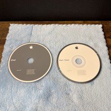 Lot of 2 Apple iPod + iTunes Software Installation Discs CD-ROM from 2005 & 2006 picture