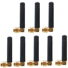 8x HQRP SMA Male 4.6cm 433MHz GSM GPRS Antennas for Two-way Radio / WiFi Router picture