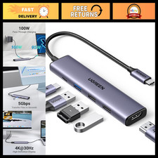 5-in-1 USB C Hub Adapter, 4K HDMI, 100W Power Delivery, Multiport Connectivity picture