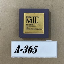 Rare Cyrix MII-266GP MIIv 266MHz Gold Top CPU 66MHz Bus 2.0V Low Voltage picture