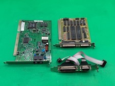 Lot of 2 ISA Cards Lucent 56K Modem & Serial Parallel I/O Controller RE picture