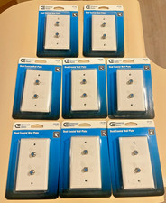 Lot of 8 Dual Coaxial Wall Plate F Connector, for Coax Cable BNIB picture
