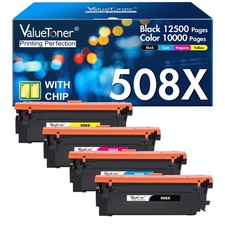 508X Toner Cartridge Set (High Yield 42,500 Page) black and color toner picture