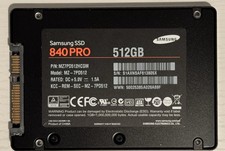 Samsung 840 Pro 512GB SSD MZ-7PD512 – Excellent Condition, Securely Wiped. picture