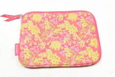 Lilly Pulitzer iPad Tablet Sleeve Pink Green Floral Print Zip Neoprene 10x8 picture