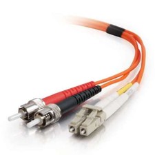  5 PACK LOT 1m LC-ST Duplex 62.5/125 OM1 Multimode Fiber Patch Cable Orange 3FT picture