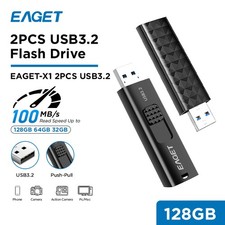 EAGET 32GB 64GB 128GB 2Pack Flash Drive USB3.2 Gen 1 USB Drive Storage Expansion picture