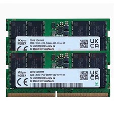 Hynix 64GB 2X32GB DDR5 5600MHz PC5-44800 262-Pins 2RX8 SODIMM Laptop Memory Ram picture