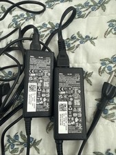 Genuine DELL 65W Laptop Tablet Desktop PC AC Adapter Charger Power Supply 2 Pack picture