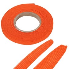 Meccanixity Braided Cable Sleeves, Orange, 1/4 Inch x 26ft picture